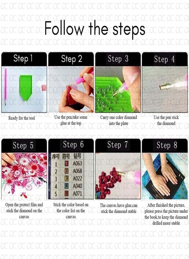 TREXEE Shreenathji 5D Diamond Painting Kit, Diamond Painting Kit for Adults & Kids, Very Suitable for Home Leisure and Wall Decoration, Gift for Kids and Adults (30X40 CM) DIY Crafts Kits (Frameless) - Image 4